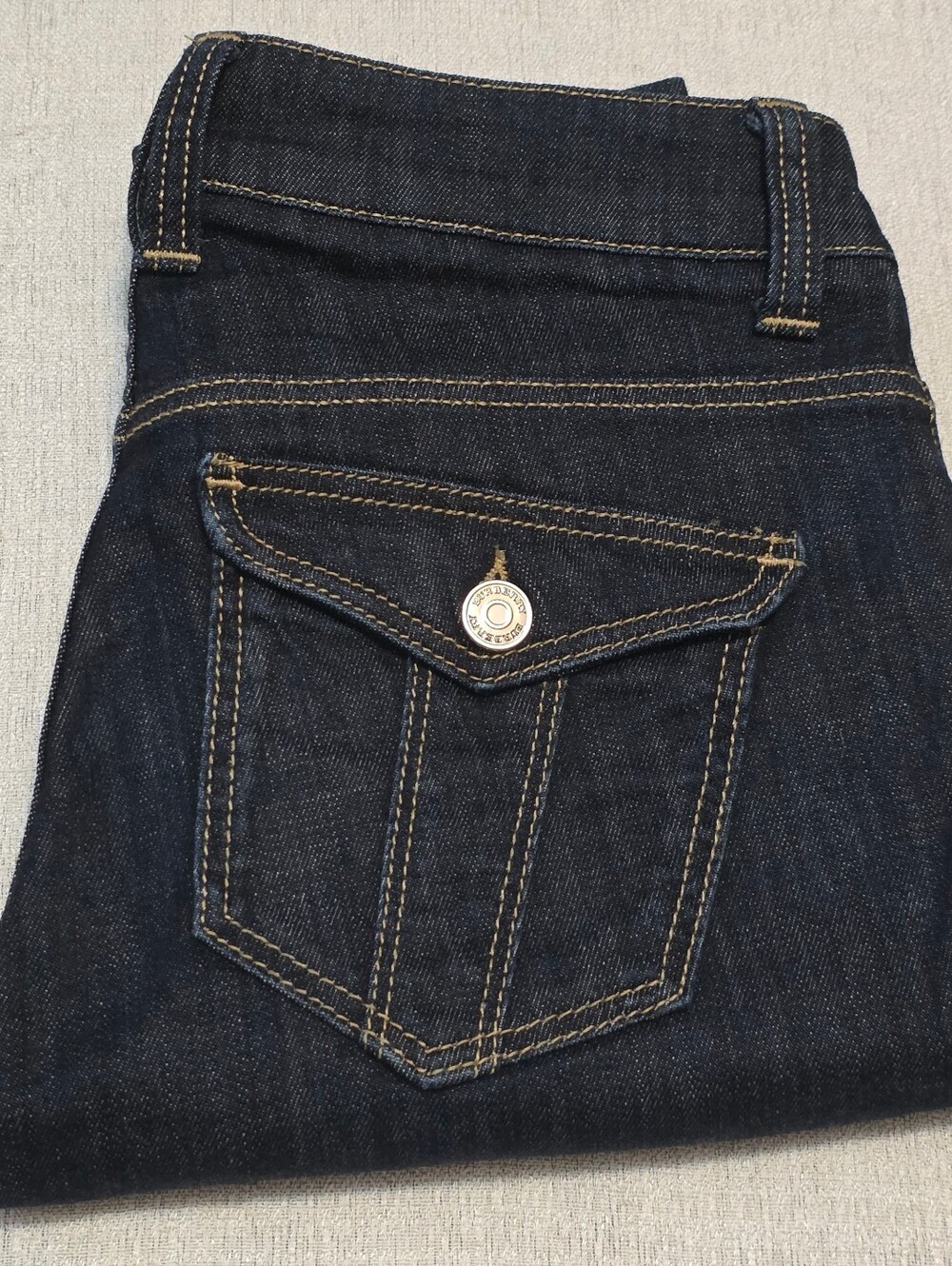 Burberry Brit Kensington Dark Wash Slim Leg Jeans Size 26